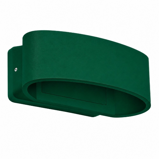 Applique da esterno moderna verde bosco led 12w 3000k ip65
