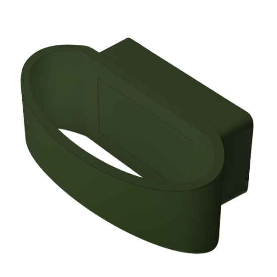 Applique da esterno moderna verde oliva led 12w 3000k ip65