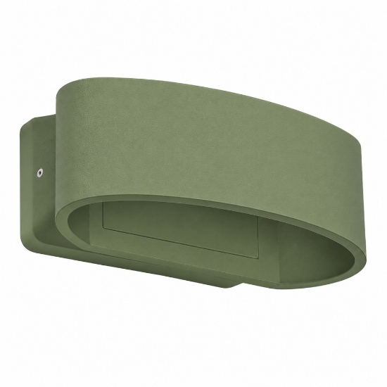Applique da esterno moderna verde salvia led 12w 3000k ip65