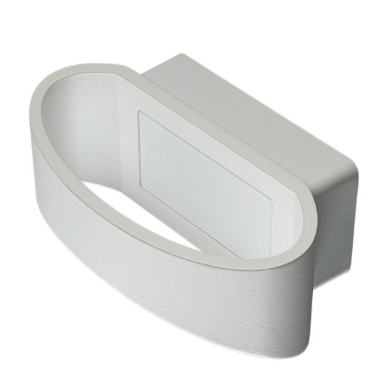 Applique da esterno moderna bianca led 12w 3000k ip65
