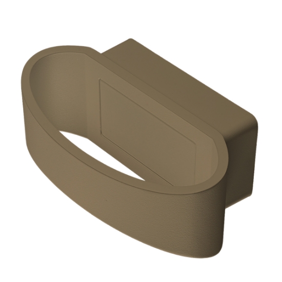 Applique da esterno moderna sabbia bagnata led 12w 3000k ip65