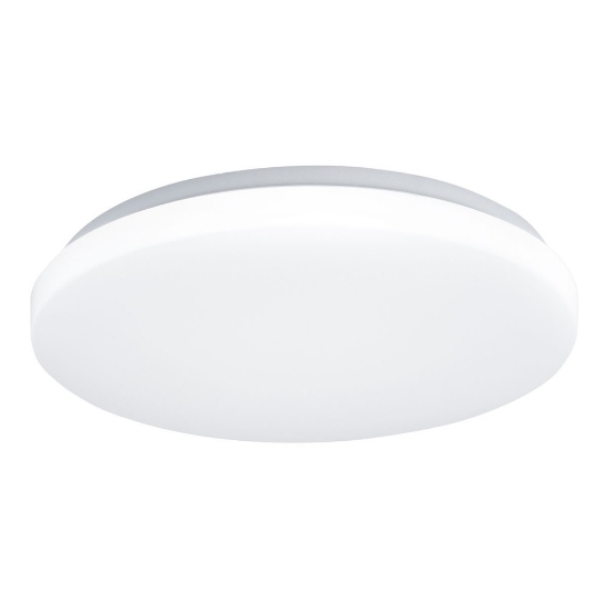 Plafoniera 26 cm moderna tonda bianca led 12w cct 3000k 6500k per corridoio