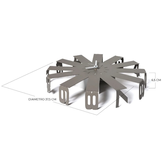 Orologio da parete bianco design tridimensionale