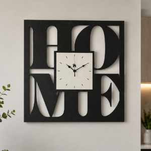 Orologio da parete quadrato moderno nero