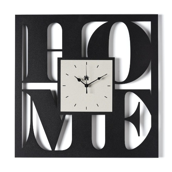 Orologio da parete quadrato moderno nero