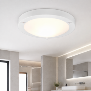 Plafoniera per bagno tonda bianca 32cm ip44