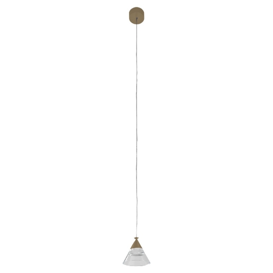 Lampada a sospensione moderna per cucina conica sabbia led 7w cct 3000k 4000k