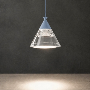 Lampada a sospensione moderna per cucina conica carta da zucchero led 7w cct 3000k 4000k