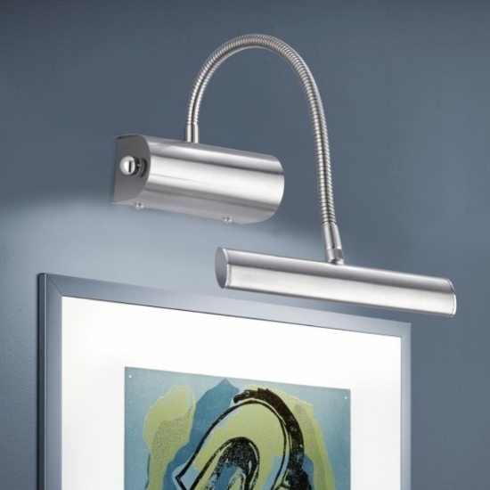 Applique da parete nichel opaco led 4w 3000k orientabile