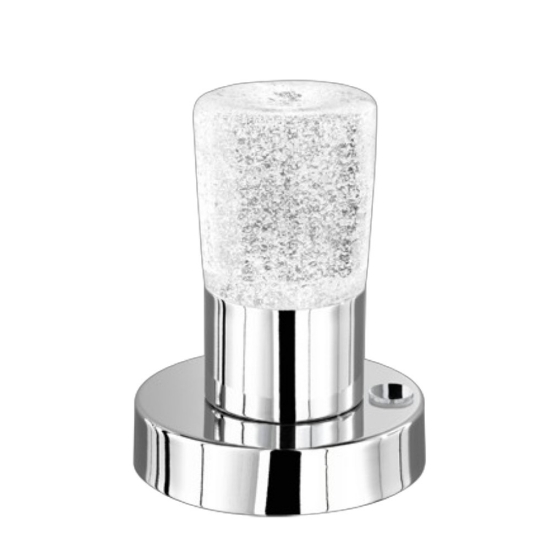 Lampada da tavolo cromo led 4.3w 3000k per salotto