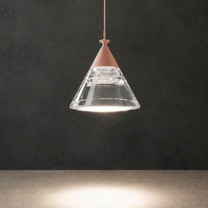 Lampada a sospensione moderna per cucina conica pesca led 7w cct 3000k 4000k