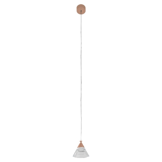 Lampada a sospensione moderna per cucina conica pesca led 7w cct 3000k 4000k