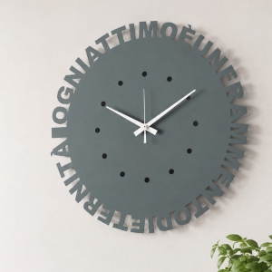 Orologio rotondo da parete moderno petrolio 40cm