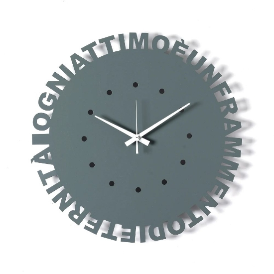Orologio rotondo da parete moderno petrolio 40cm