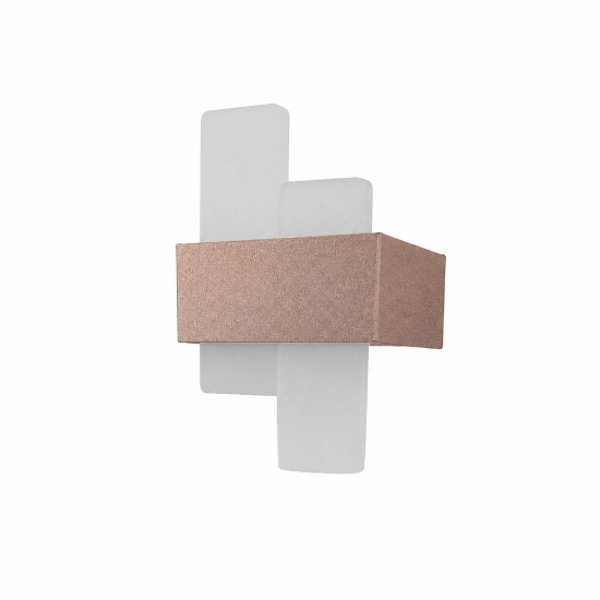 Applique da parete moderna oro rosato led 20w cct 3000k 4000k