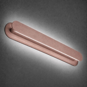 Applique da parete moderna oro rosato led 28w cct 3000k 4000k