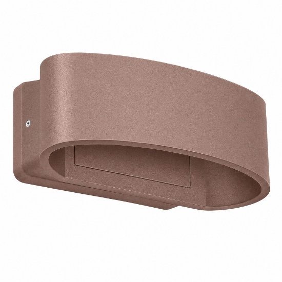 Applique da esterno moderna oro rosato led 12w 3000k ip65
