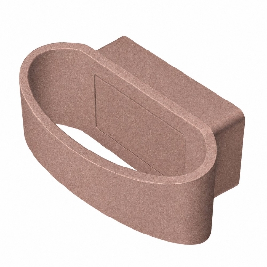 Applique da esterno moderna oro rosato led 12w 3000k ip65