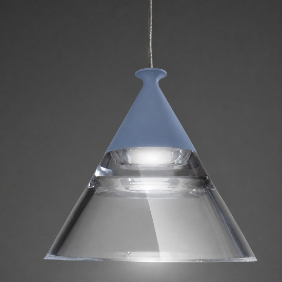 Lampadario a sospensione conico moderno carta da zucchero per cucina led 21w cct 3000k 4000k