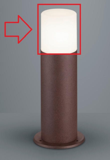 Ricambio plastico diffusore per paletto hoosic