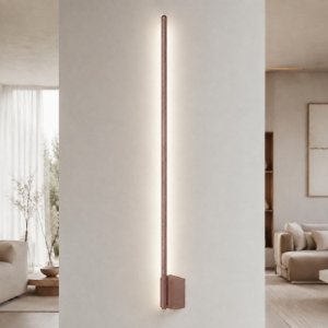 Applique oro rosato led 20w cct 3000k 4500k 6500k bacchetta luce indiretta