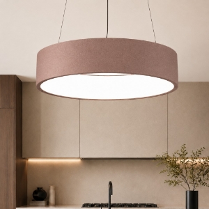 Lampadario 45 cm a sospensione moderna oro rosato anello led 27w cct 3000k 4000k
