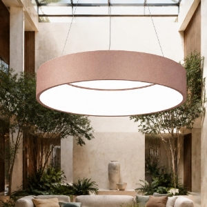 Lampadario 60 cm moderno oro rosato anello led 36w cct 3000k 4000k per soggiorno