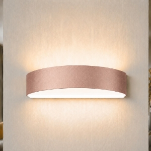 Applique biemissione oro rosato led 16w cct 3000k 4000k design moderno