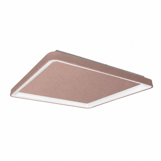 Plafoniera 50cm moderna quadrata per cucina oro rosato led 50w cct 3000k 4000k