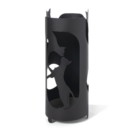 Portaombrelli moderno nero design gatti