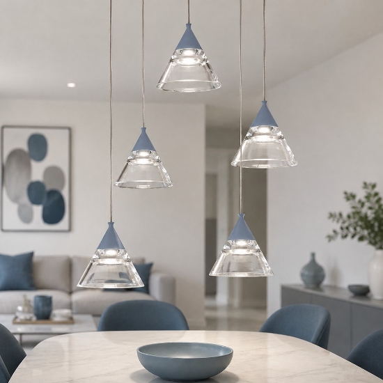 Lampadario a sospensione moderno carta da zucchero led 35w cct 3000k 4000k