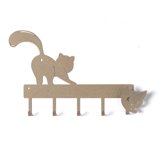 Portachiavi da parete ingresso moderno gatti beige