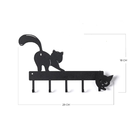 Portachiavi da parete ingresso moderno gatti beige