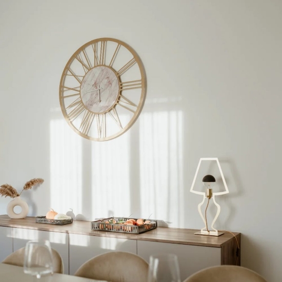 Lampada da tavolo per soggiorno moderna oro trasparente