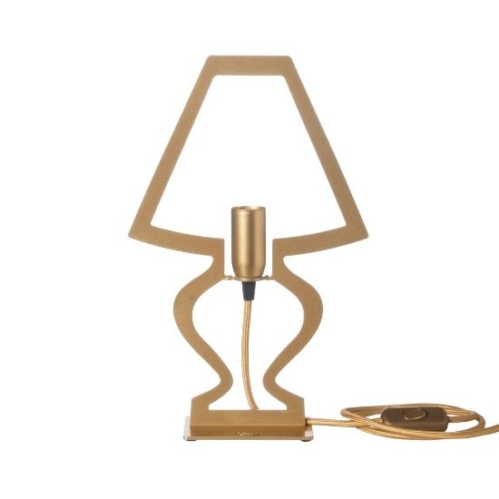 Lampada da tavolo design minimalista per soggiorno oro trasparente