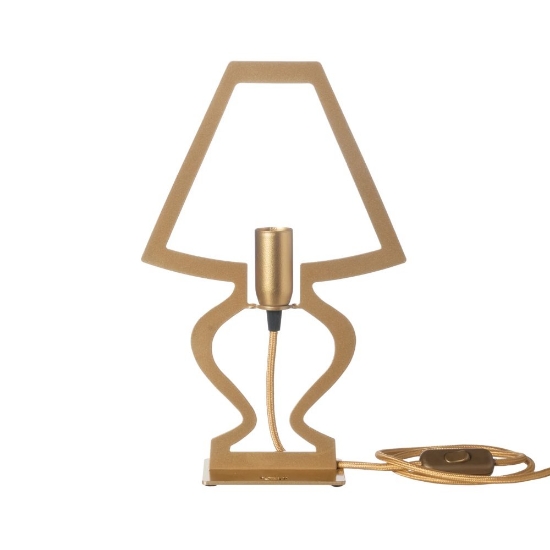 Lampada da tavolo design minimalista per soggiorno oro trasparente