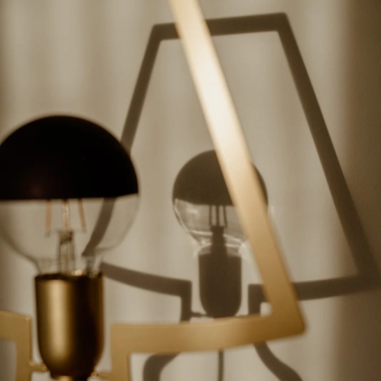 Lampada da tavolo design minimalista per soggiorno oro trasparente