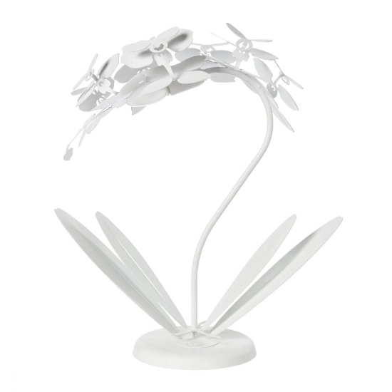 Lampada da tavolo moderna design orchidea bianca