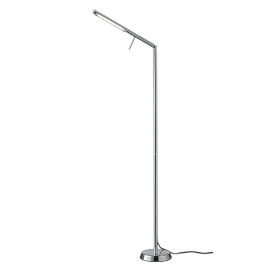 Piantana moderna nichel opaco led 6w 3000k dimmerabile