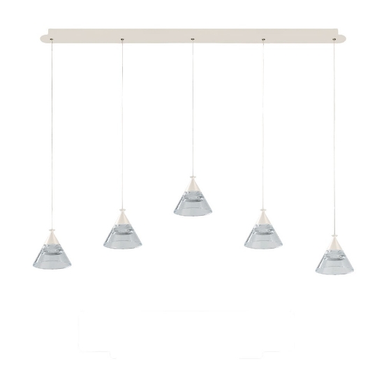Lampadario a sospensione per soggiorno bianco led 35w cct 3000k 4000k