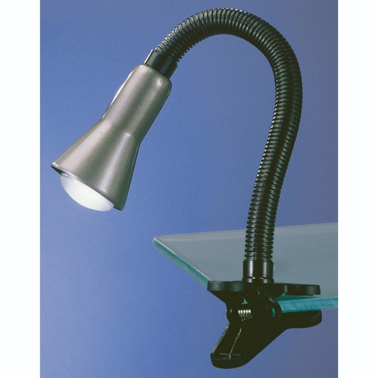 Lampada da scrivania alluminio 4w 3000k con morsetto
