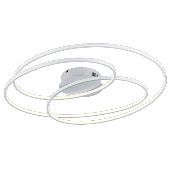 Plafoniera bianco opaco led 50w 3000k dimmerabile 80cm