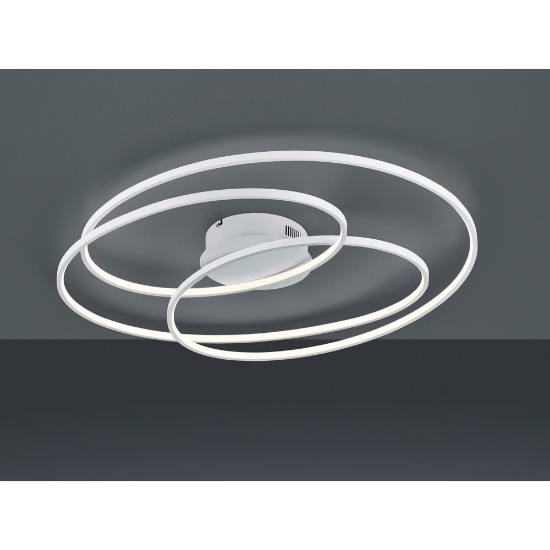Plafoniera bianco opaco led 50w 3000k dimmerabile 80cm