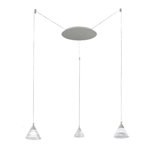Lampadario led 21w cct 3000k 4000k 3 luci per cucina moderno a sospensione bianco