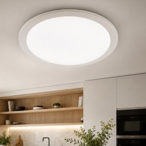 Grande plafoniera 42cm grigio titano led 25w 3000k
