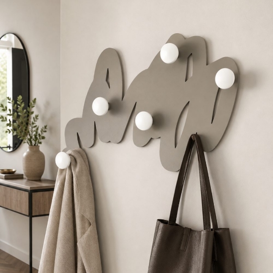 Appendiabiti da parete moderno design fango