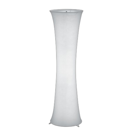 Piantana da terra contemporanea bianca h123 cm