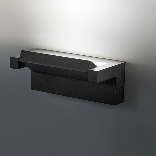 Applique antracite da esterno led 20w cct 3000k 4000k ip65 orientabile