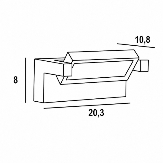 Applique antracite da esterno led 20w cct 3000k 4000k ip65 orientabile