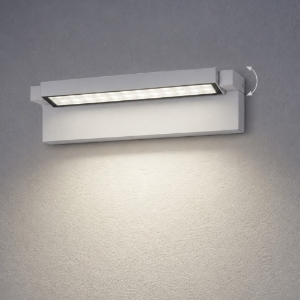Applique da esterno led 36w cct 3000k 4000k ip65 moderna rettangolare bianca